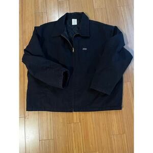 Dickies Canvas Barn Coat Men 2X Black Cowboy Western Workwear Utility Jacket